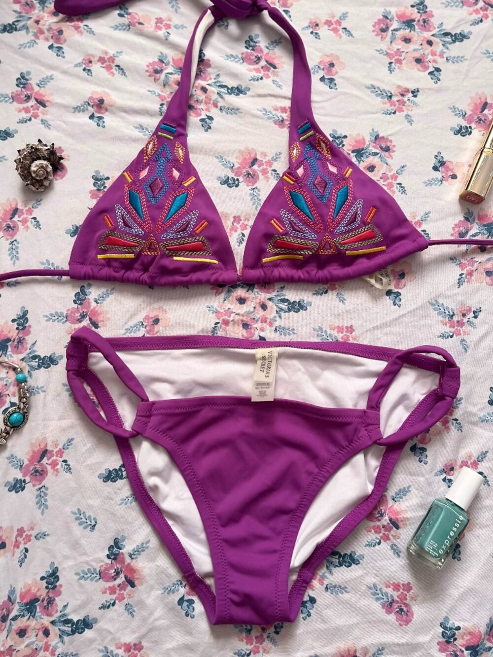 Purple Victoria's Secret Cute Swimsuit (XS)